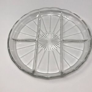 Vintage serving dish with dividers